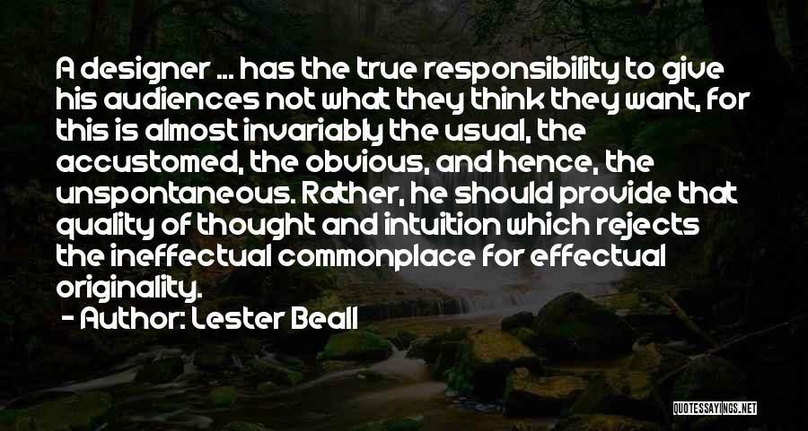 Invariably Quotes By Lester Beall