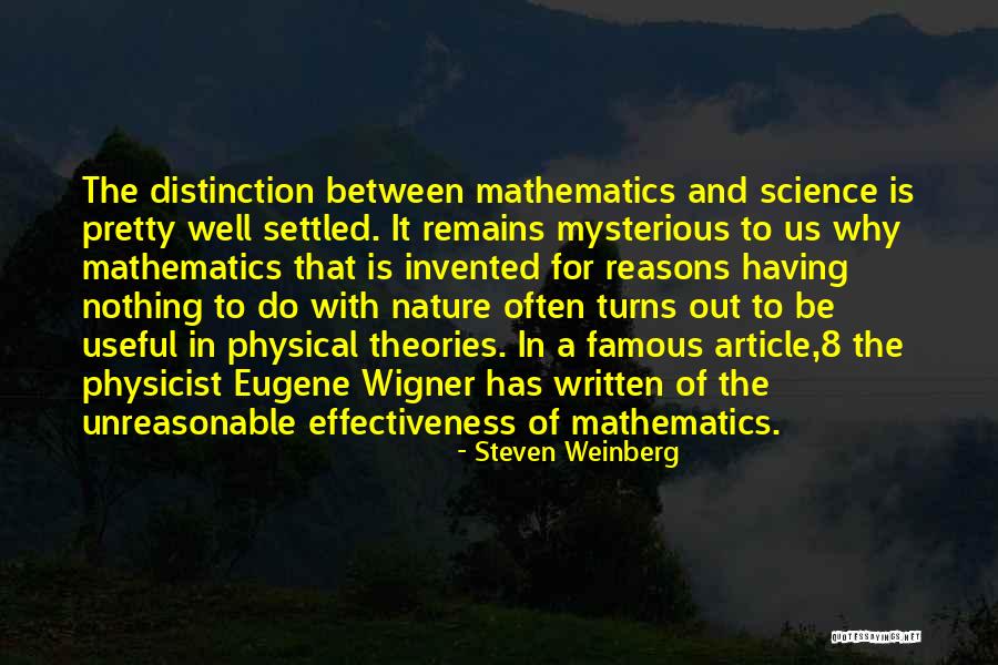 Invented Famous Quotes By Steven Weinberg