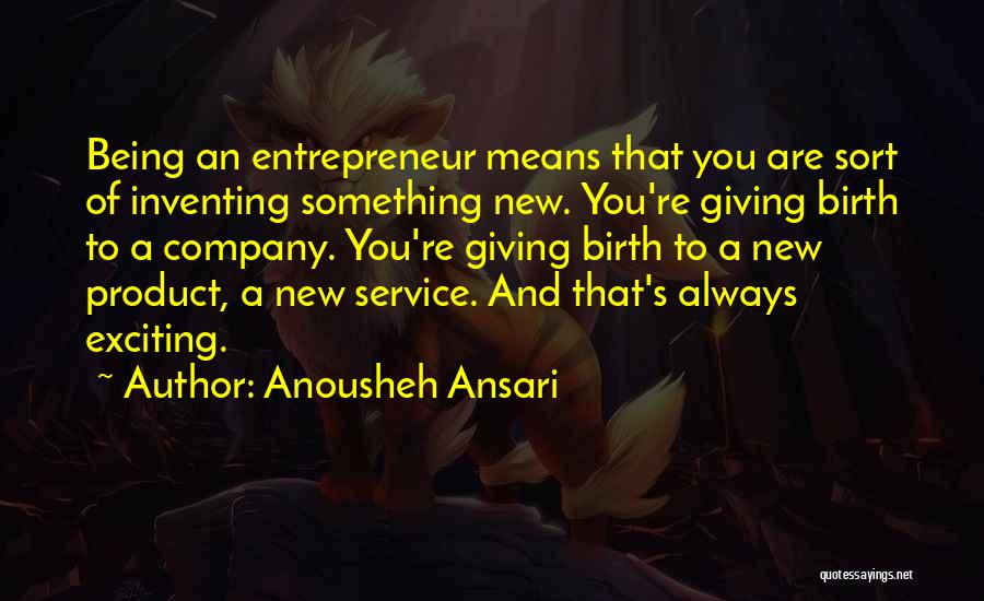 Inventing Something New Quotes By Anousheh Ansari