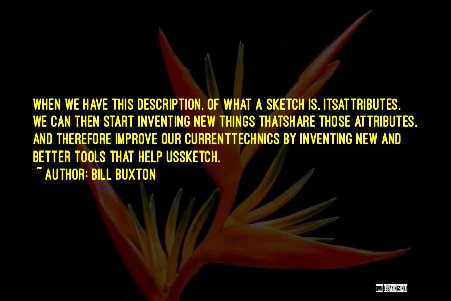 Inventing Something New Quotes By Bill Buxton