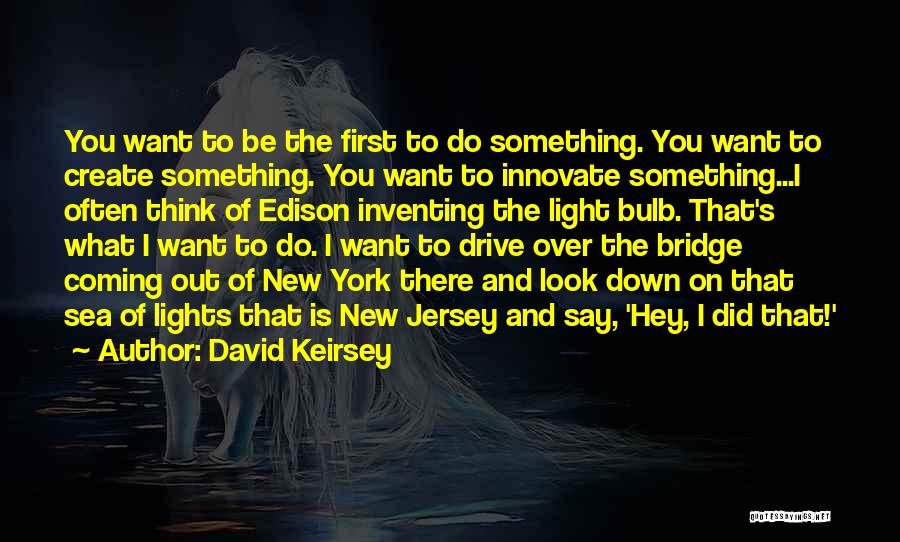 Inventing Something New Quotes By David Keirsey