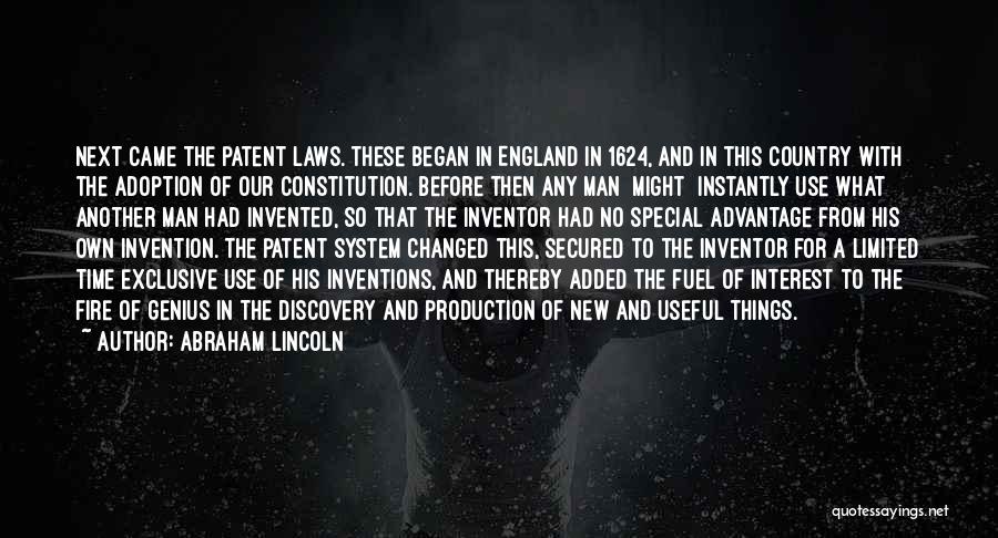 Invention And Discovery Quotes By Abraham Lincoln