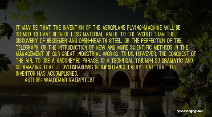 Invention And Discovery Quotes By Waldemar Kaempffert