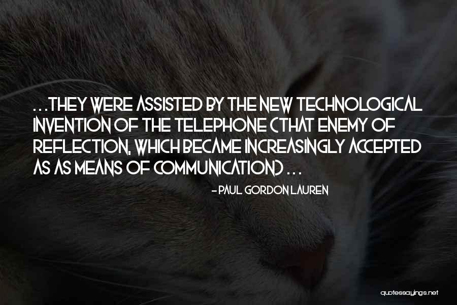 Invention Of Telephone Quotes By Paul Gordon Lauren Invention Of Telephone Quotes By Paul Gordon Lauren