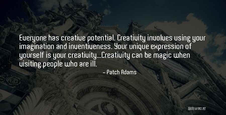 Inventiveness And The Can Do Quotes By Patch Adams Inventiveness And The Can Do Quotes By Patch Adams