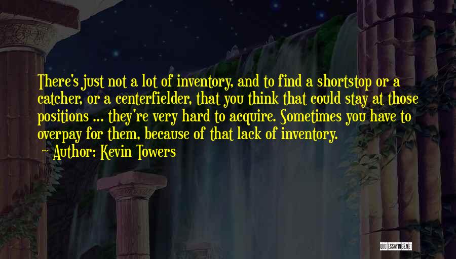 Inventory Quotes By Kevin Towers