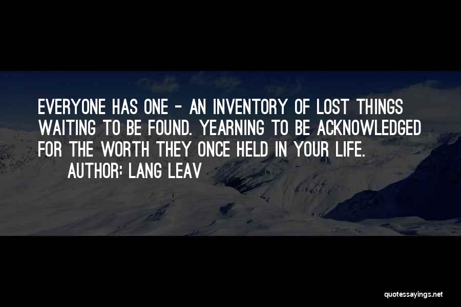Inventory Quotes By Lang Leav