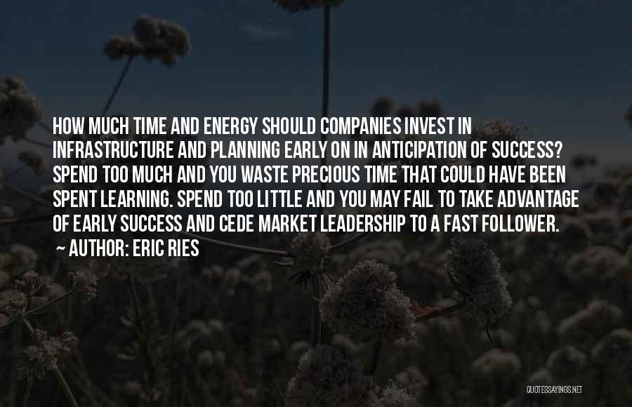 Invest Early Quotes By Eric Ries