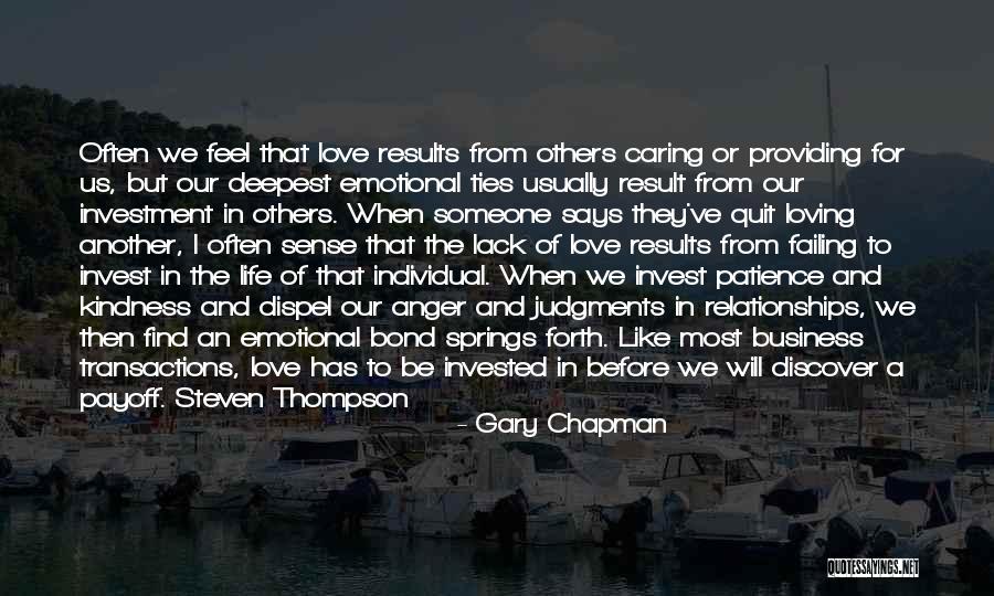 Invest In Others Quotes By Gary Chapman Invest In Others Quotes By Gary Chapman