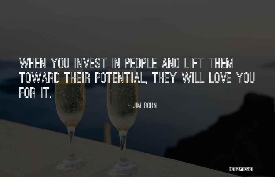 Invest Love Quotes By Jim Rohn