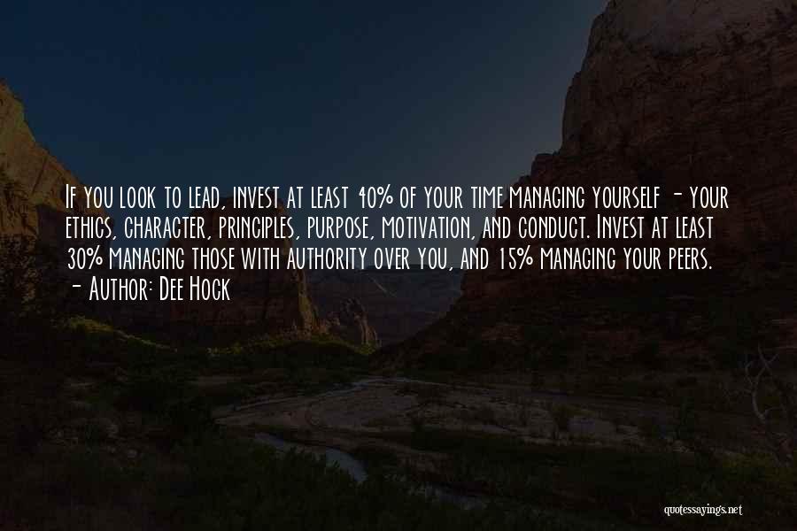 Invest Your Time Quotes By Dee Hock