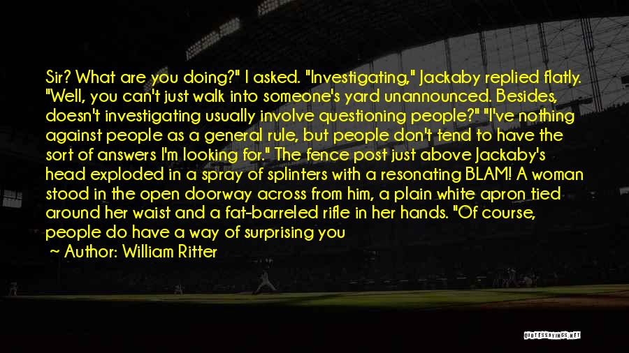 Investigating Quotes By William Ritter