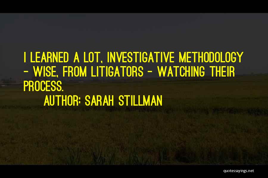 Investigative Quotes By Sarah Stillman