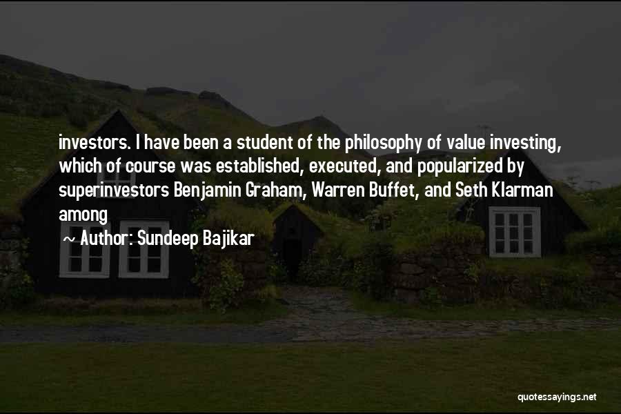 Investing Quotes By Sundeep Bajikar