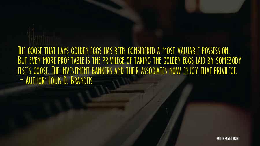 Investment Bankers Quotes By Louis D. Brandeis Investment Bankers Quotes By Louis D. Brandeis
