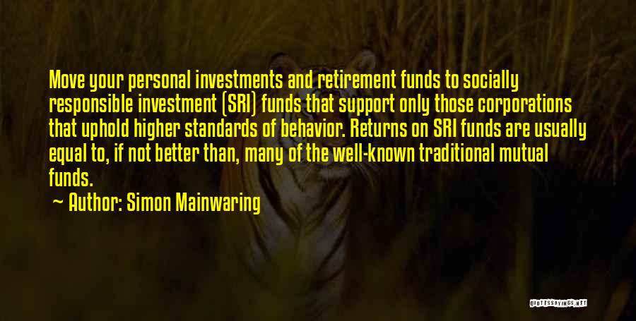 Investment Funds Quotes By Simon Mainwaring
