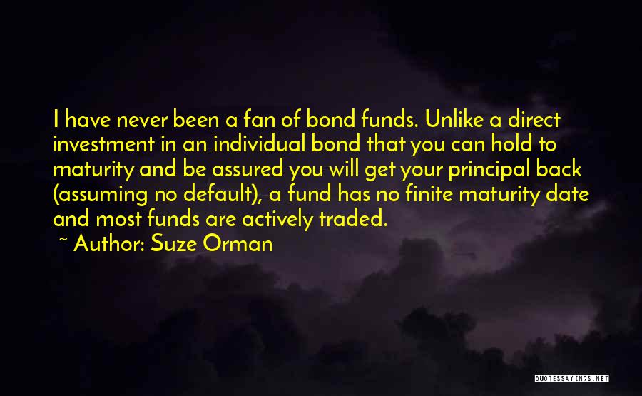 Investment Funds Quotes By Suze Orman