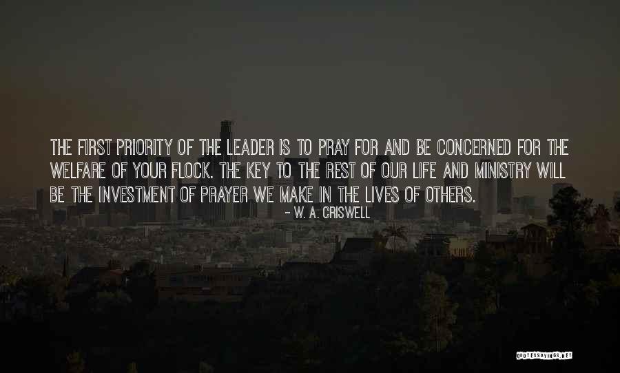 Investment In Your Life Quotes By W. A. Criswell Investment In Your Life Quotes By W. A. Criswell