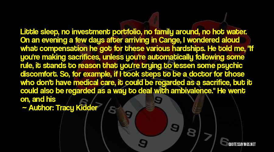 Investment Portfolio Quotes By Tracy Kidder