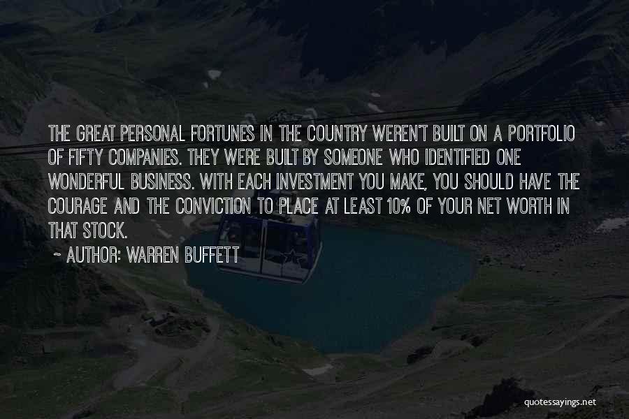 Investment Portfolio Quotes By Warren Buffett