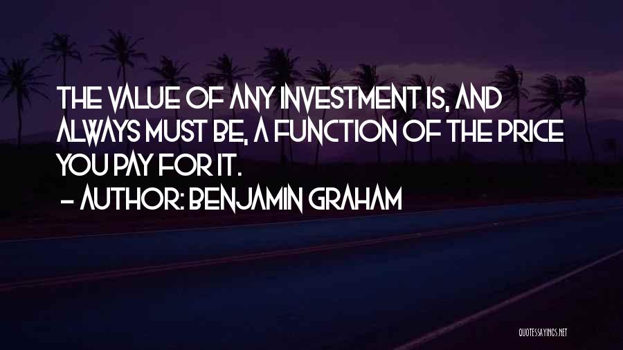 Investment Value Quotes By Benjamin Graham