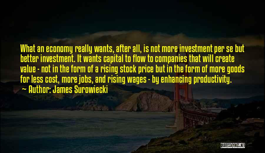 Investment Value Quotes By James Surowiecki