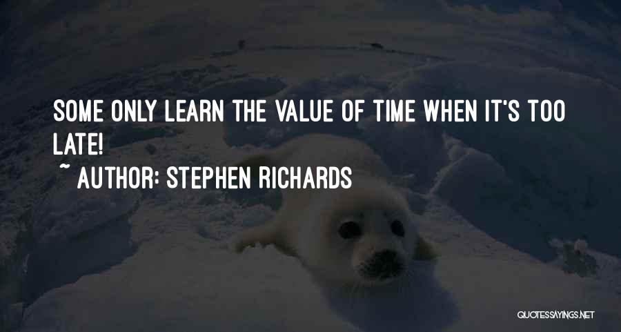 Investment Value Quotes By Stephen Richards