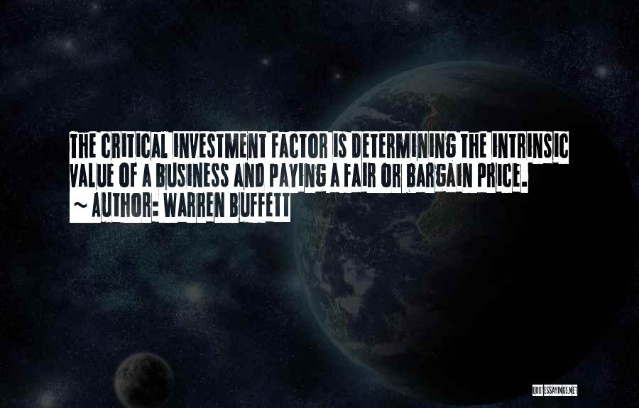 Investment Value Quotes By Warren Buffett