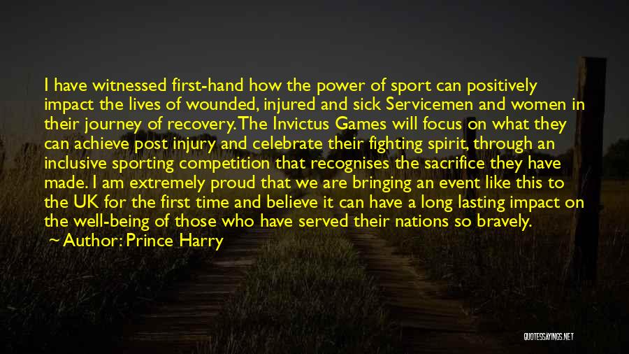 Invictus Games Quotes By Prince Harry