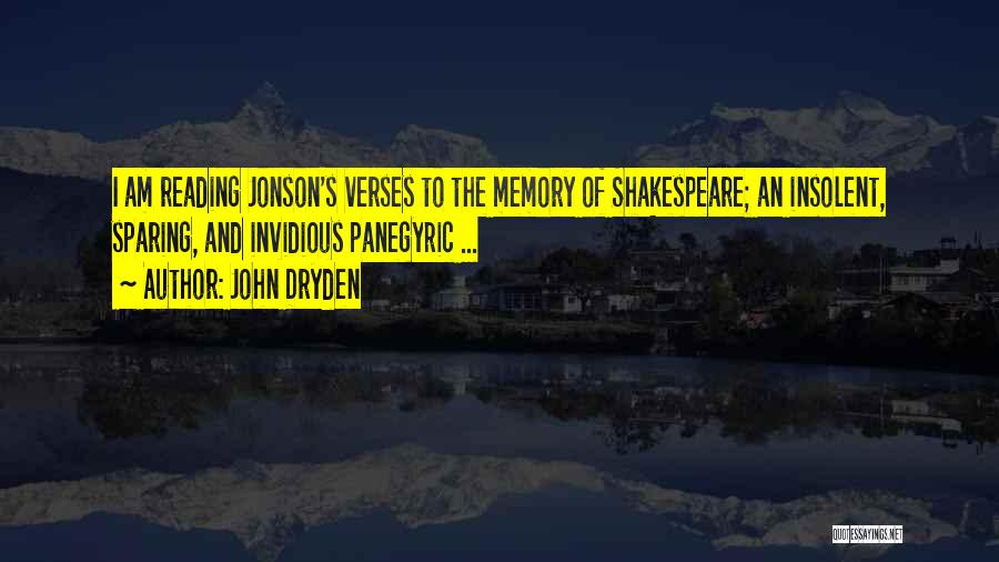 Invidious Quotes By John Dryden