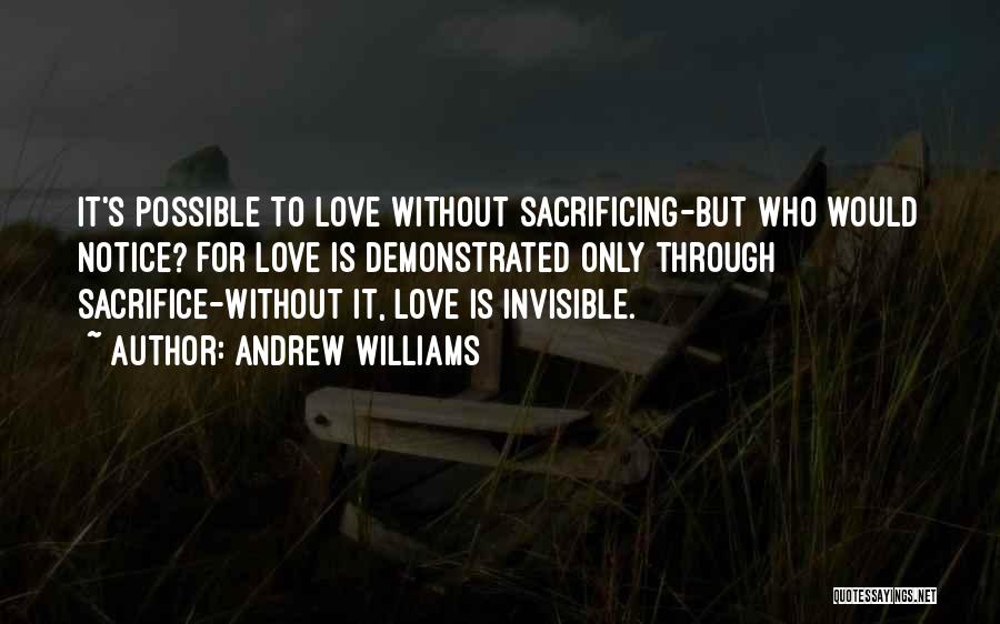 Invisible Love Quotes By Andrew Williams