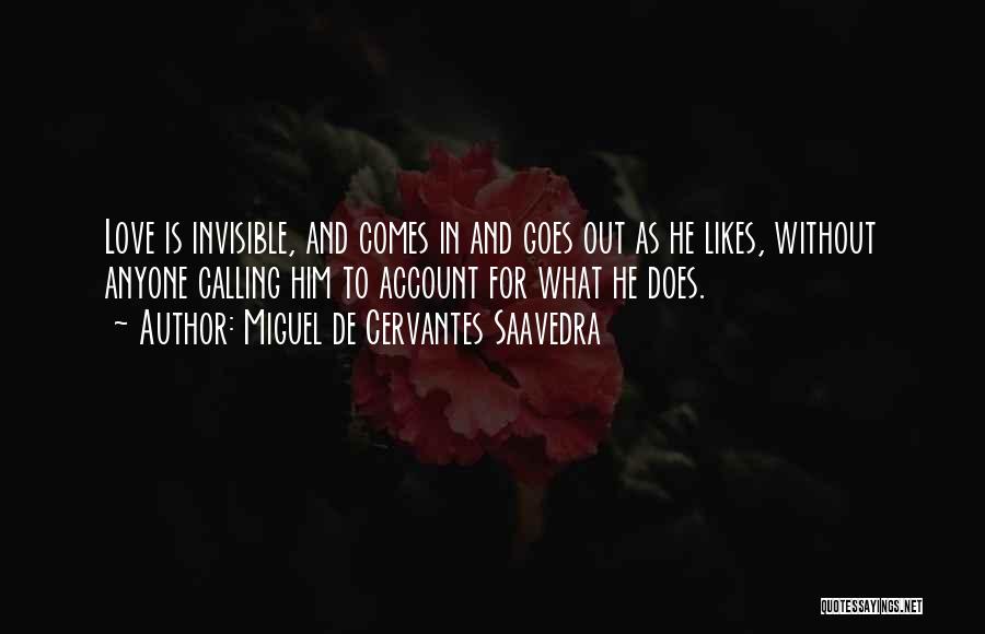 Invisible Love Quotes By Miguel De Cervantes Saavedra