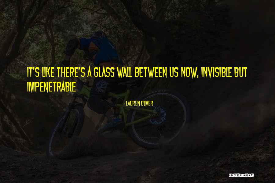 Invisible Wall Quotes By Lauren Oliver