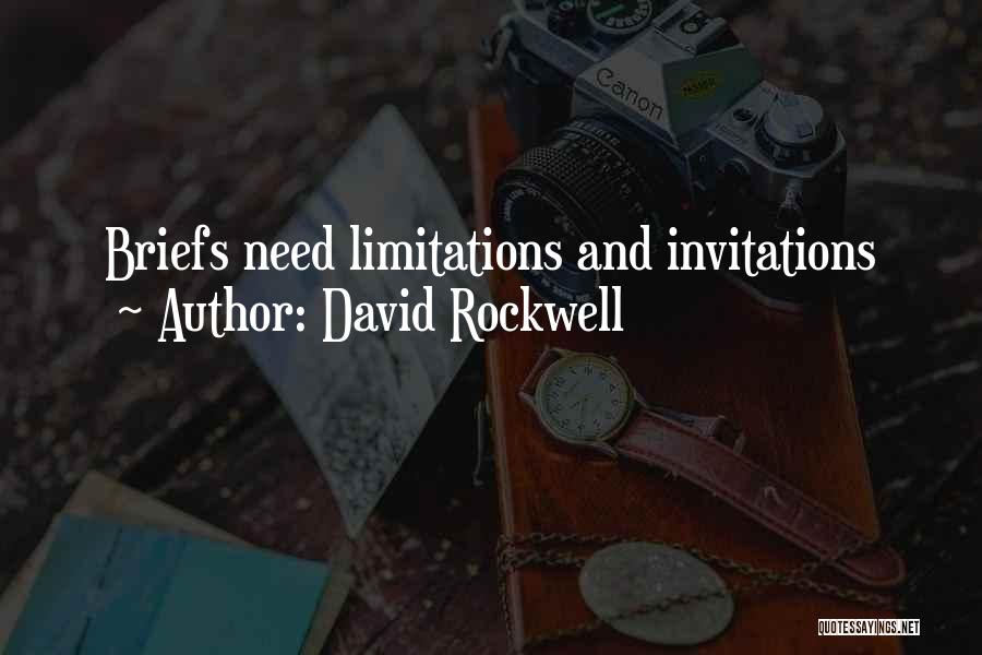 Invitations Quotes By David Rockwell