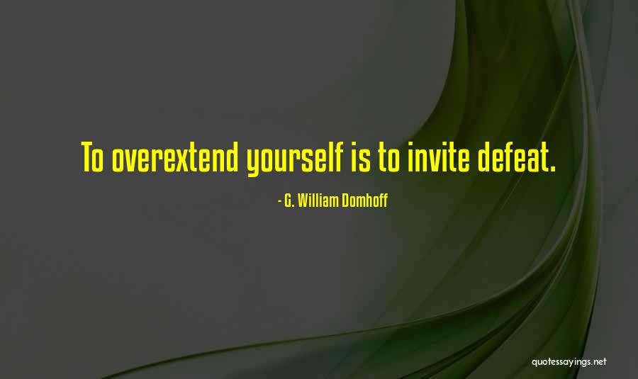 Invites Quotes By G. William Domhoff