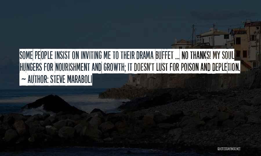 Inviting Drama Quotes By Steve Maraboli