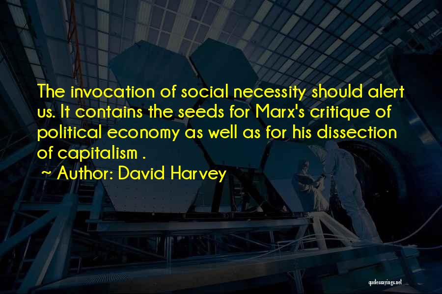 Invocation Quotes By David Harvey