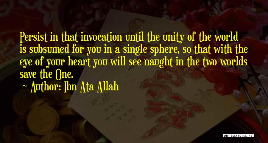 Invocation Quotes By Ibn Ata Allah