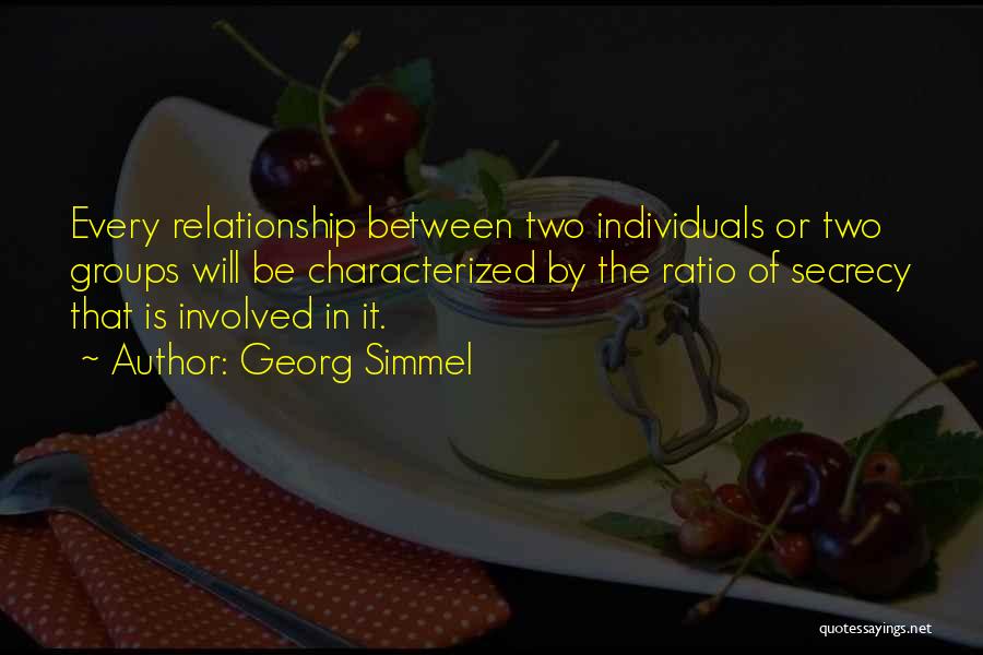 Involved In Relationship Quotes By Georg Simmel