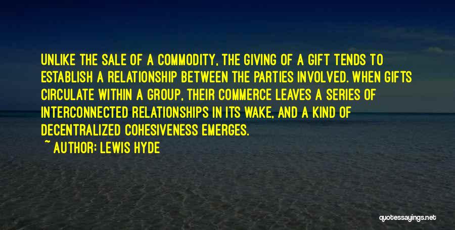 Involved In Relationship Quotes By Lewis Hyde