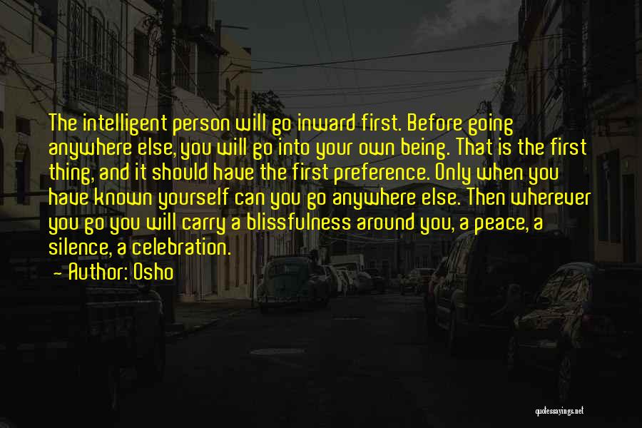 Inward Peace Quotes By Osho