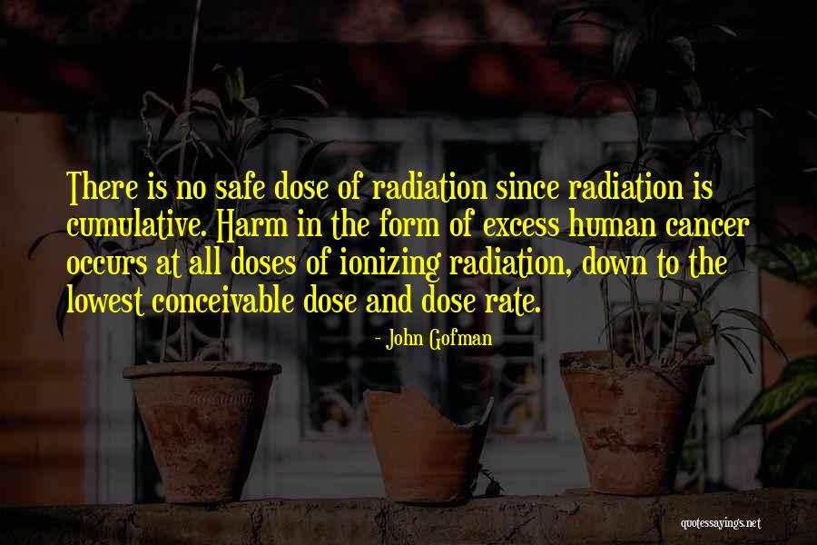 Ionizing Quotes By John Gofman Ionizing Quotes By John Gofman