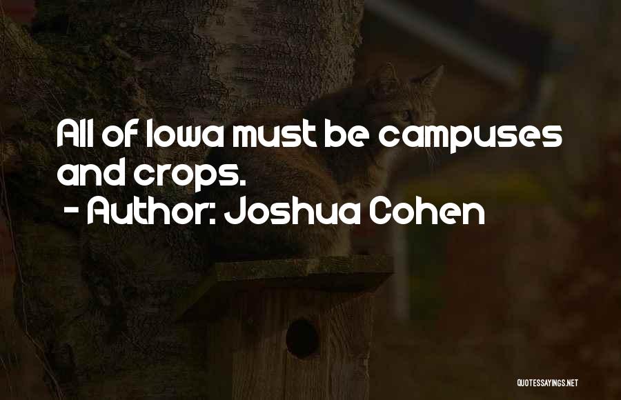 Iowa Quotes By Joshua Cohen