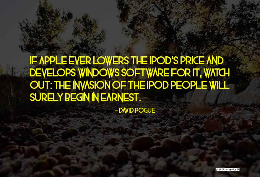 Ipods Quotes By David Pogue