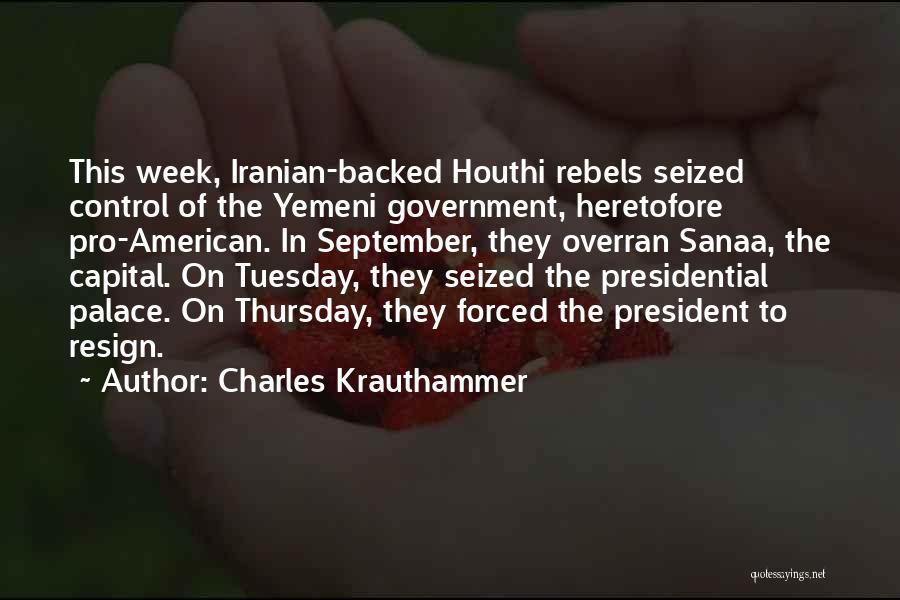 Iranian President Quotes By Charles Krauthammer