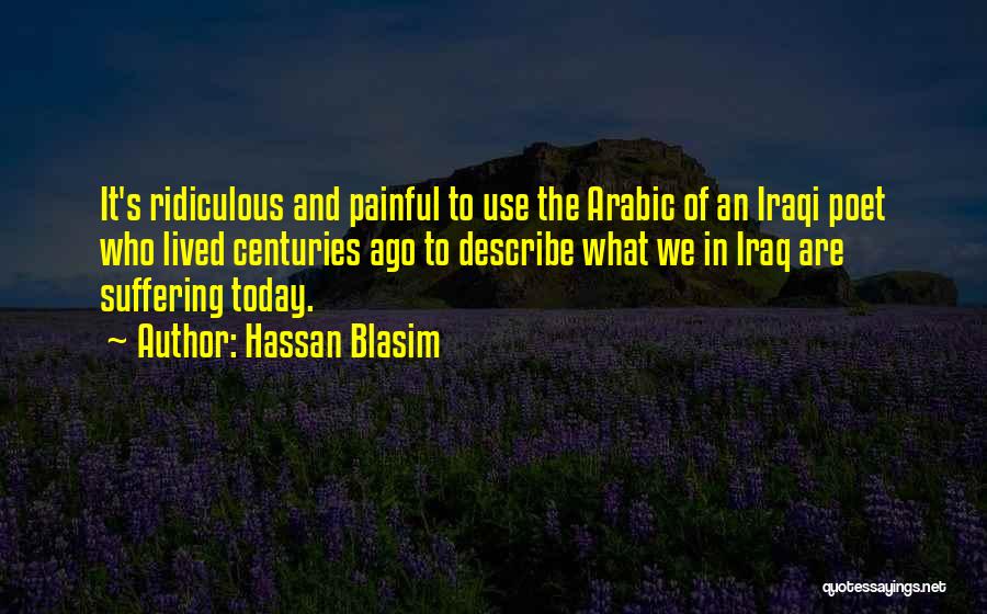 Iraq In Arabic Quotes By Hassan Blasim