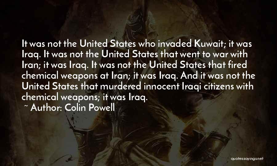 Iraqi War Quotes By Colin Powell