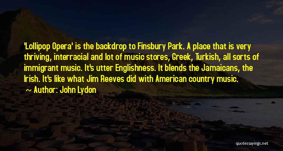Irish Music Quotes By John Lydon