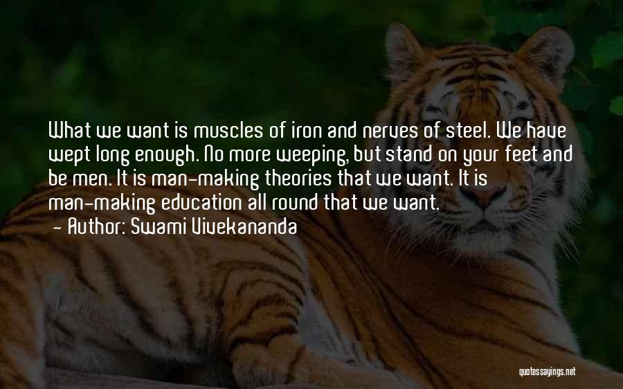 Iron Man Quotes By Swami Vivekananda