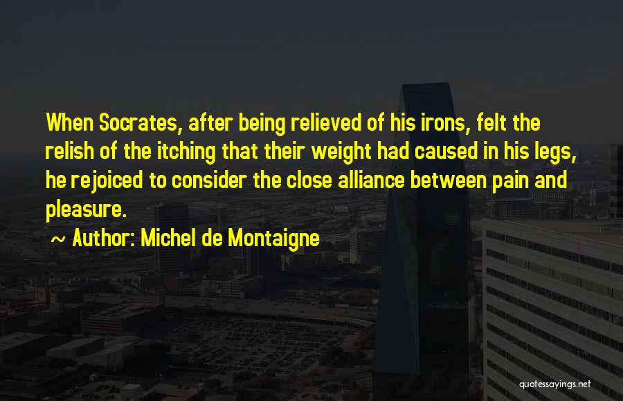 Irons Quotes By Michel De Montaigne